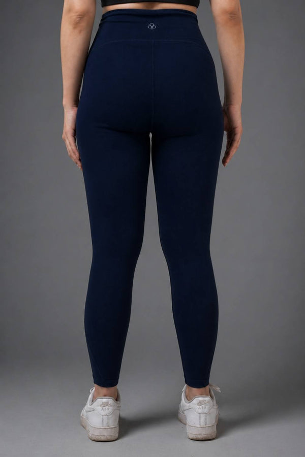 Organic Cotton High-Waist Leggings (Midnight Navy)