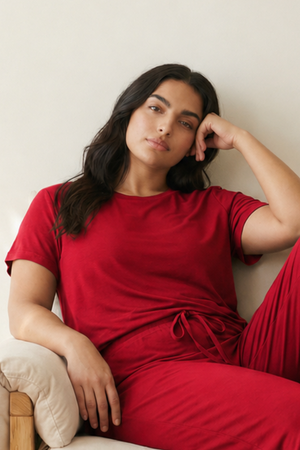 Women’s Ultra Soft Bamboo Tee (Bold Red)
