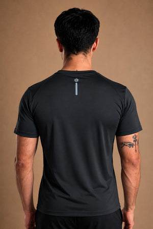 Men’s Bio Sports T-Shirt – EcoCiclo™ Biodegradable Polyester (Coal Grey)