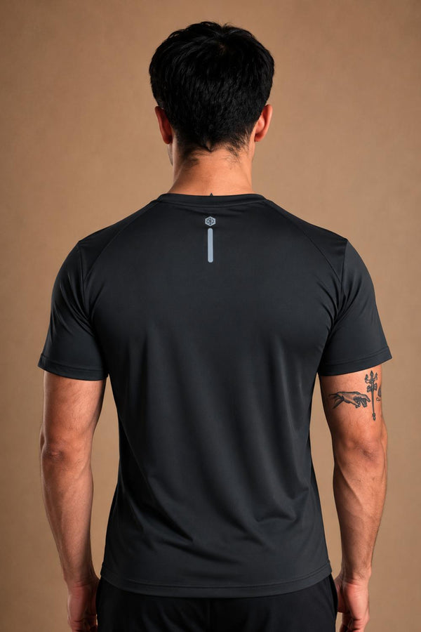 Men’s Bio Sports T-Shirt – EcoCiclo™ Biodegradable Polyester (Coal Grey)