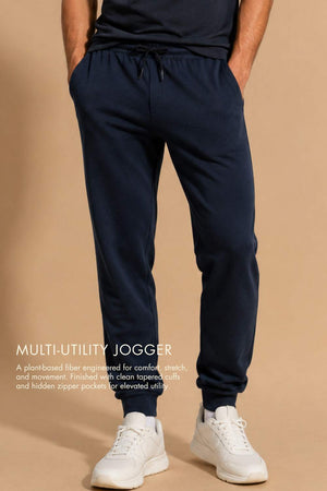 Mens Multi-utility Joggers (Denim Melange)