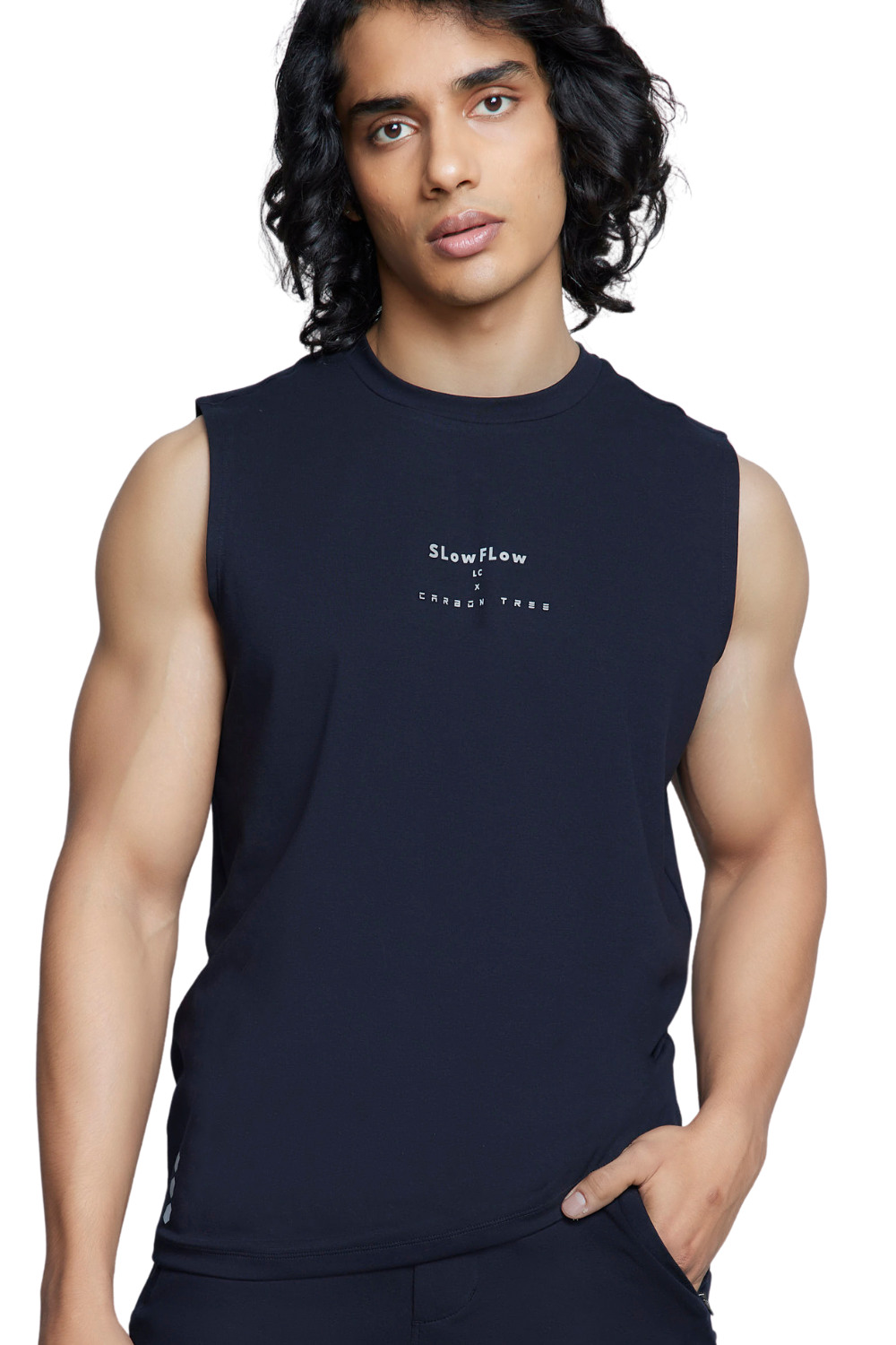 Organic Cotton Gym Tank (Carbon Black)