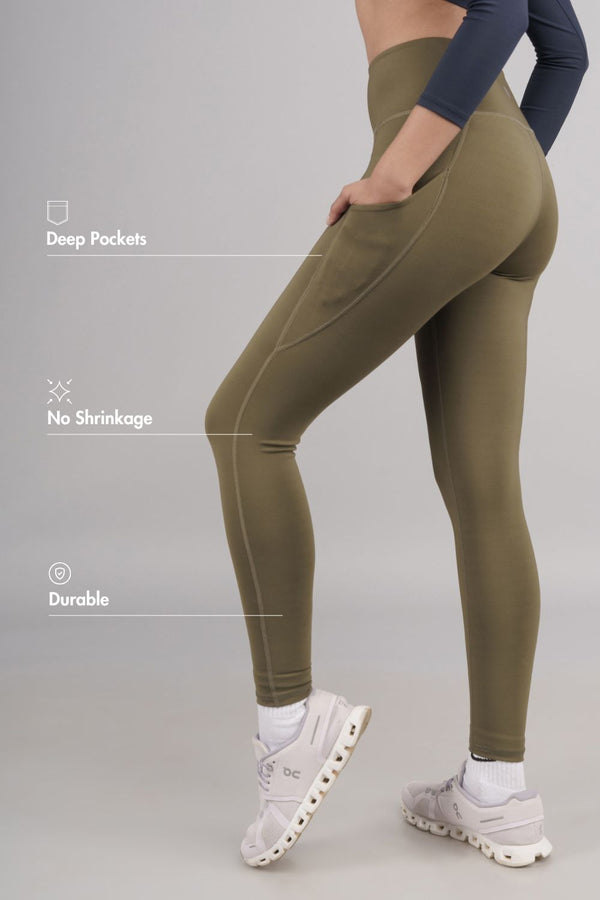 Carbon Utility Legging (2 Pockets) (Sage Green)