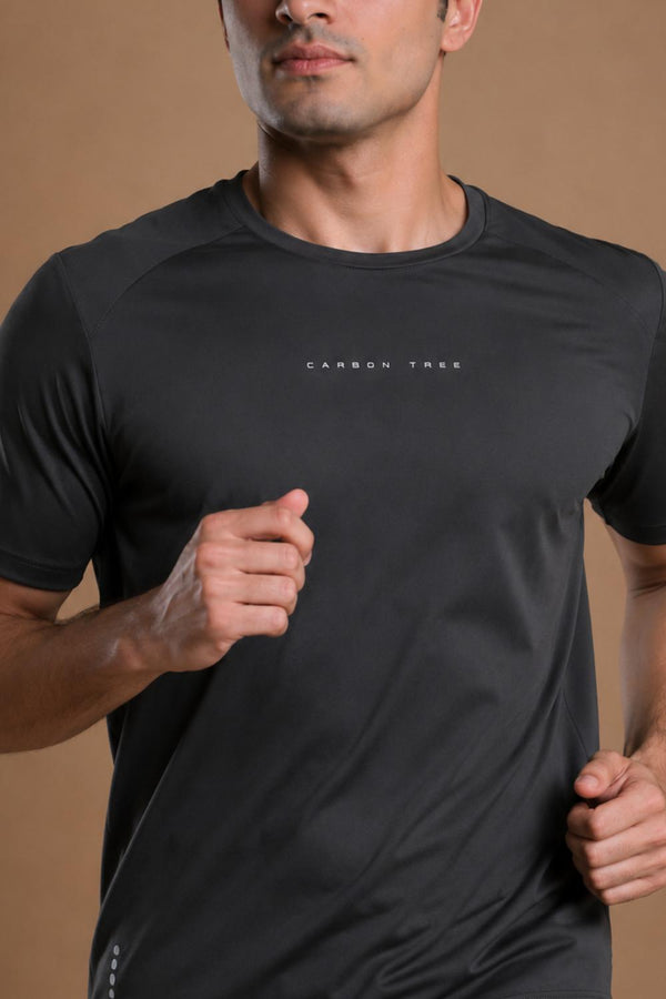 Men’s Bio Sports T-Shirt – EcoCiclo™ Biodegradable Polyester (Coal Grey)