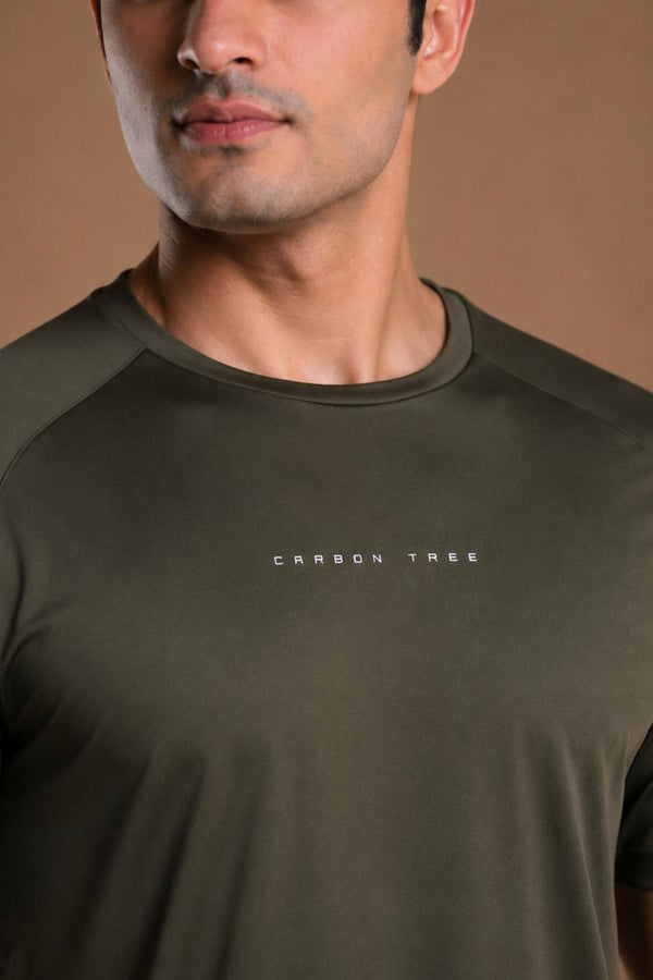 Men’s Bio Sports T-Shirt – EcoCiclo™ Biodegradable Polyester (Sage Green)