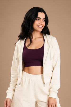 Women’s Cropped Hoodie (Butterscotch)