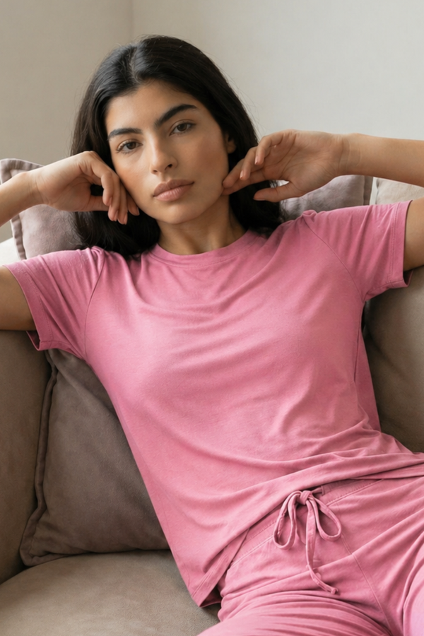 Women’s Ultra Soft Bamboo Tee (Wild Rose)