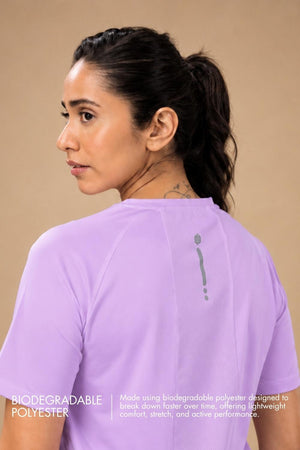 Bio Active Tee – EcoCiclo™ Biodegradable Polyester  (Lavender Haze)
