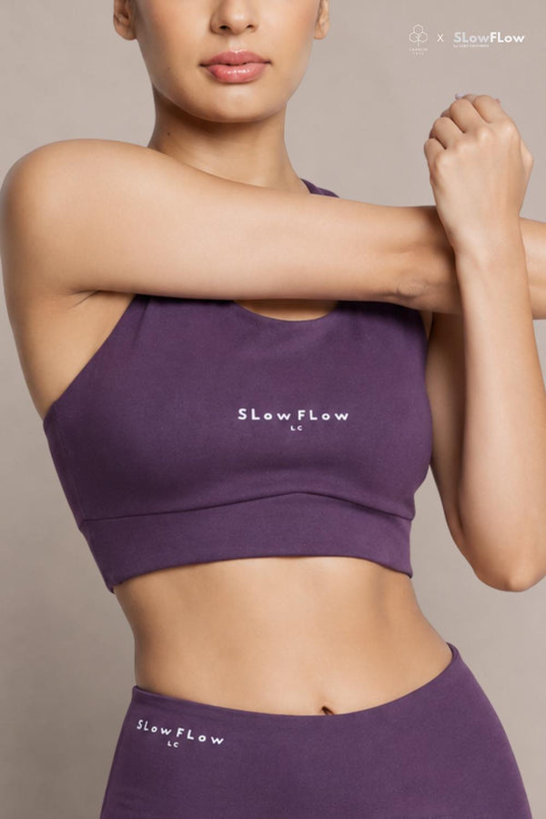 SlowFlow Essential Sports Bra (Plum)