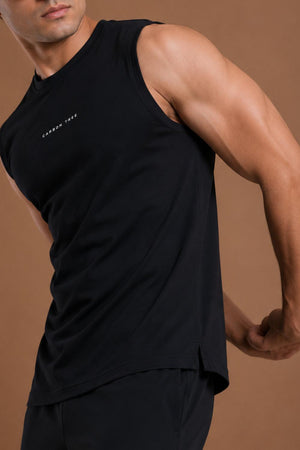 Men’s Bio Sports Tank – EcoCiclo™ Biodegradable Polyester (Carbon Black)