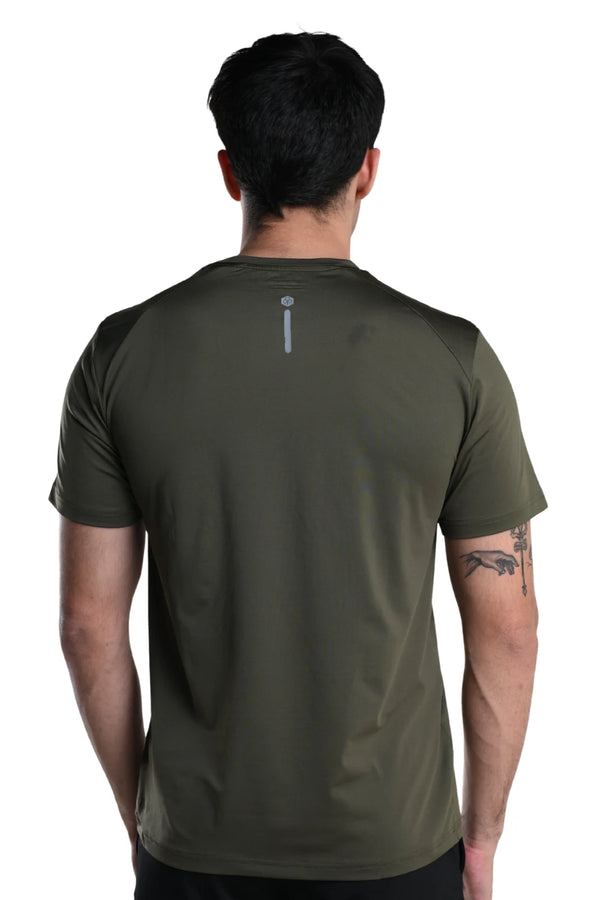 Men’s Bio Sports T-Shirt – EcoCiclo™ Biodegradable Polyester (Sage Green)