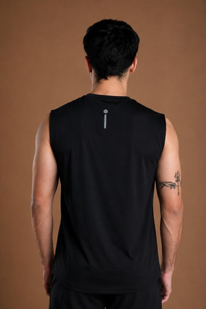 Men’s Bio Sports Tank – EcoCiclo™ Biodegradable Polyester (Carbon Black)