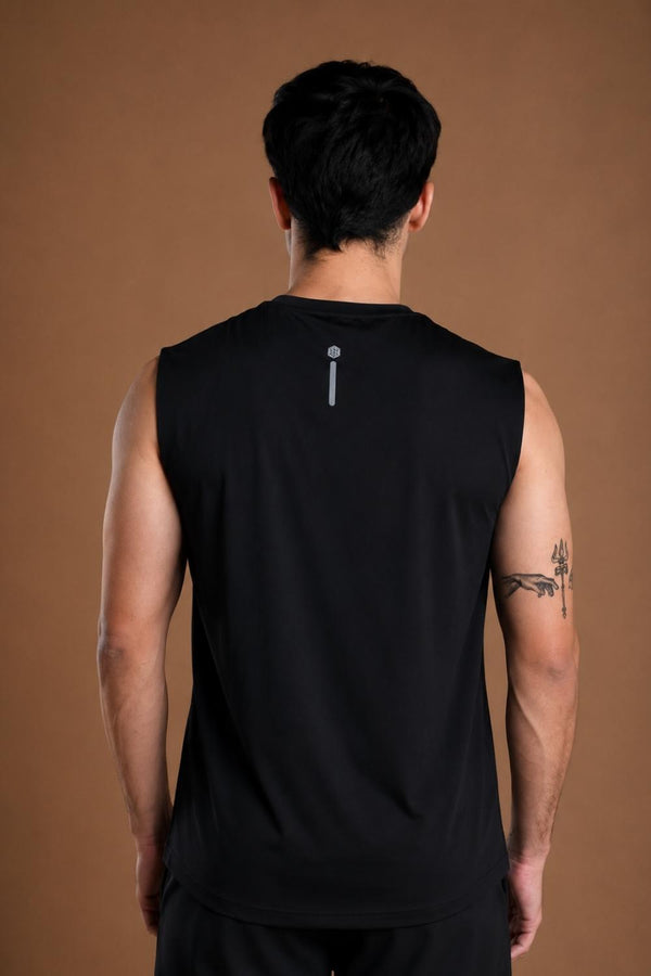 Men’s Bio Sports Tank – EcoCiclo™ Biodegradable Polyester (Carbon Black)