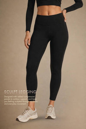 Carbon Sculpt Legging (2 Pockets) (Carbon Black)