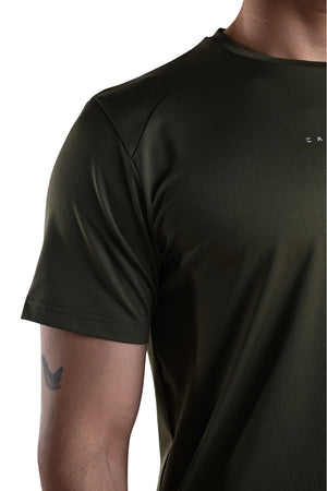 Men’s Bio Sports T-Shirt – EcoCiclo™ Biodegradable Polyester (Sage Green)