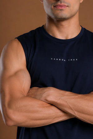 Men’s Bio Sports Tank – EcoCiclo™ Biodegradable Polyester (Midnight Navy)
