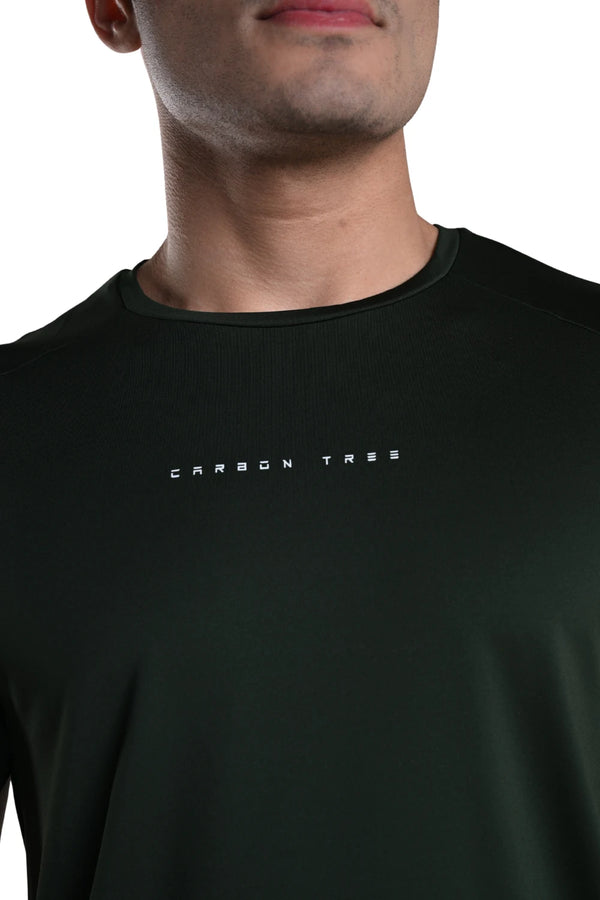 Men’s Bio Sports T-Shirt – EcoCiclo™ Biodegradable Polyester (Pine Green)