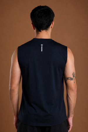 Men’s Bio Sports Tank – EcoCiclo™ Biodegradable Polyester (Midnight Navy)