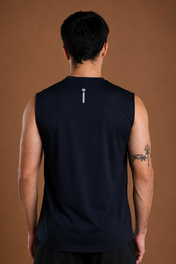 Men’s Bio Sports Tank – EcoCiclo™ Biodegradable Polyester (Midnight Navy)