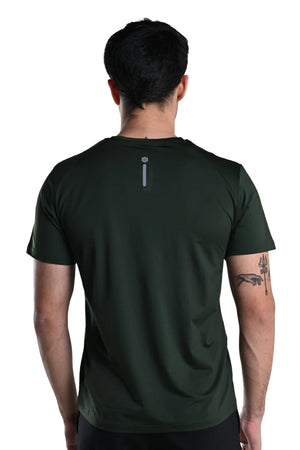 Men’s Bio Sports T-Shirt – EcoCiclo™ Biodegradable Polyester (Pine Green)