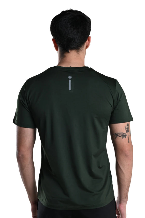 Men’s Bio Sports T-Shirt – EcoCiclo™ Biodegradable Polyester (Pine Green)