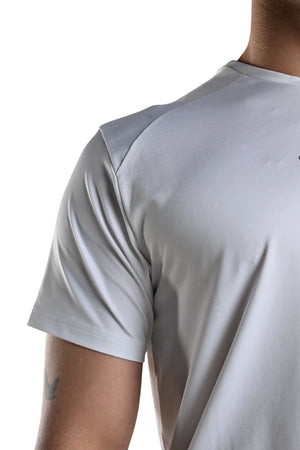 Men’s Bio Sports T-Shirt – EcoCiclo™ Biodegradable Polyester (Chalk)