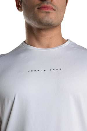 Men’s Bio Sports T-Shirt – EcoCiclo™ Biodegradable Polyester (Chalk)