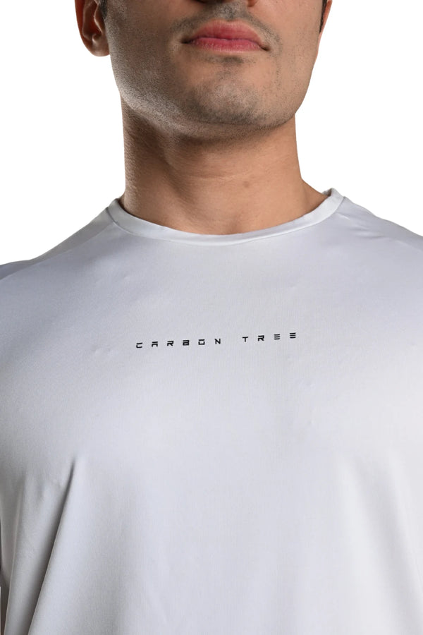 Men’s Bio Sports T-Shirt – EcoCiclo™ Biodegradable Polyester (Chalk)