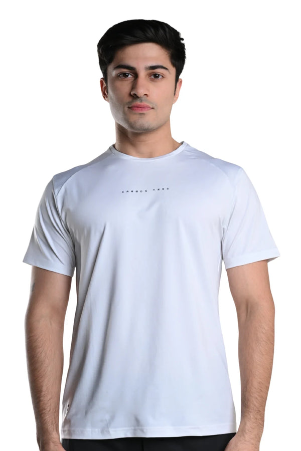 Men’s Bio Sports T-Shirt – EcoCiclo™ Biodegradable Polyester (Chalk)