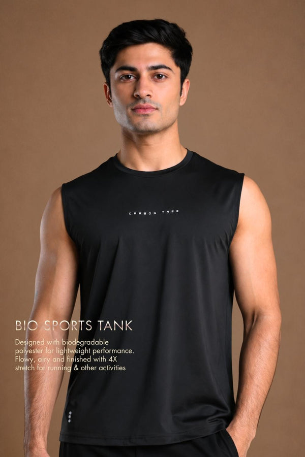 Men’s Bio Sports Tank – EcoCiclo™ Biodegradable Polyester (Coal Grey)