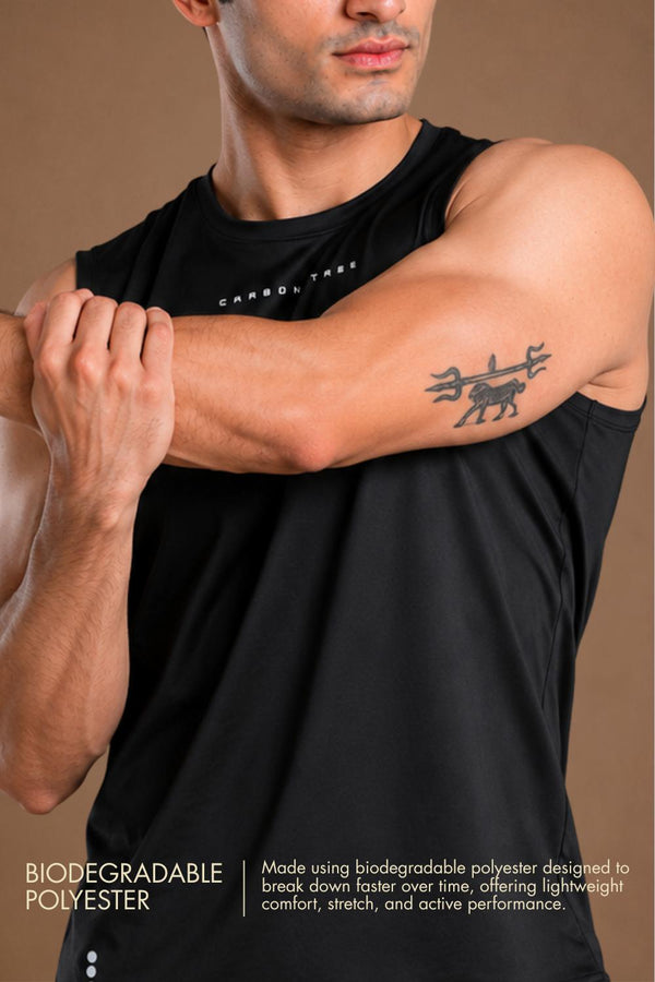 Men’s Bio Sports Tank – EcoCiclo™ Biodegradable Polyester (Coal Grey)