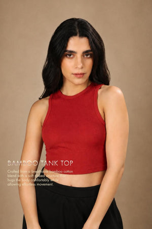 Bamboo Tank Top (Bold Red)