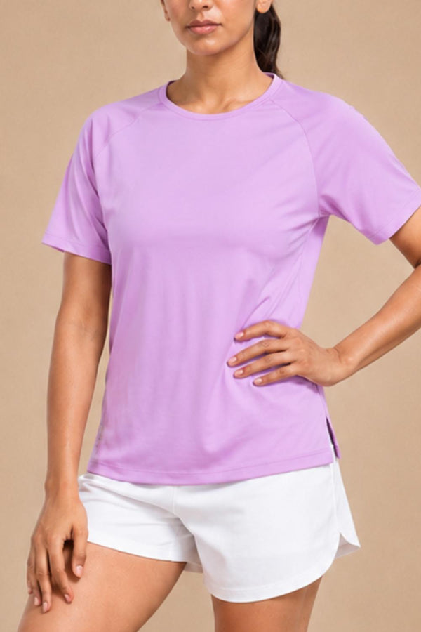 Bio Active Tee – EcoCiclo™ Biodegradable Polyester  (Lavender Haze)