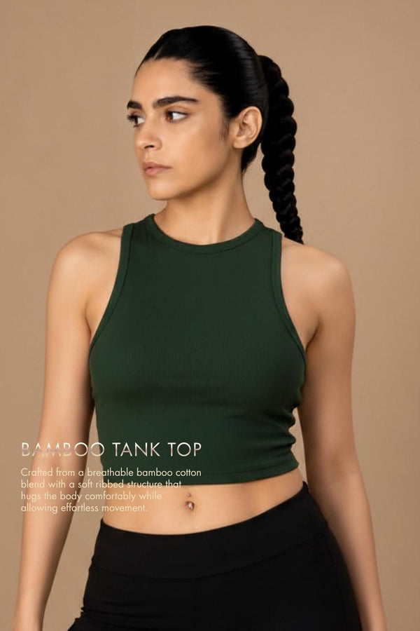 Bamboo Tank Top (Pine Green)