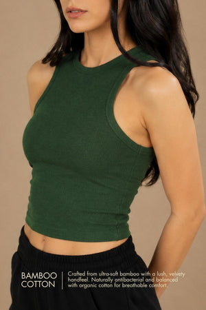 Bamboo Tank Top (Pine Green)