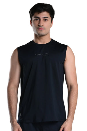 Men’s Bio Sports Tank – EcoCiclo™ Biodegradable Polyester (Midnight Navy)