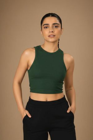 Bamboo Tank Top (Pine Green)