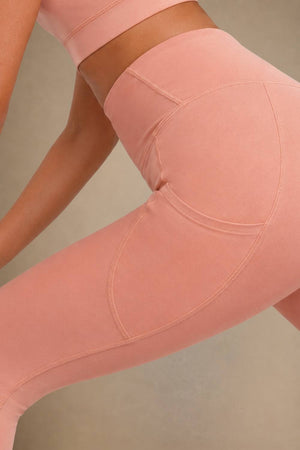 Carbon Sculpt Legging (2 Pockets) (Peach)
