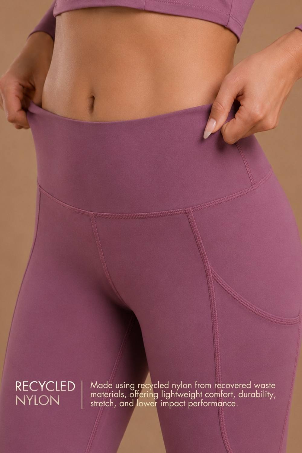 Carbon Sculpt Legging (2 Pockets) (Mellow Mauve)