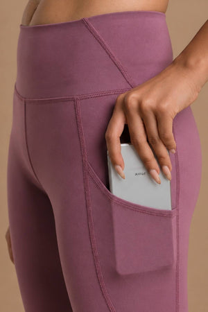 Carbon Sculpt Legging (2 Pockets) (Mellow Mauve)