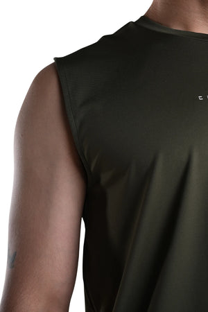 Men’s Bio Sports Tank – EcoCiclo™ Biodegradable Polyester (Sage Green)