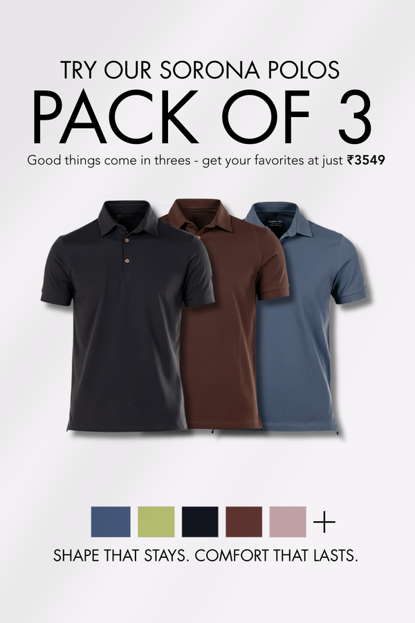 Sorona™ Polo Pack of 3