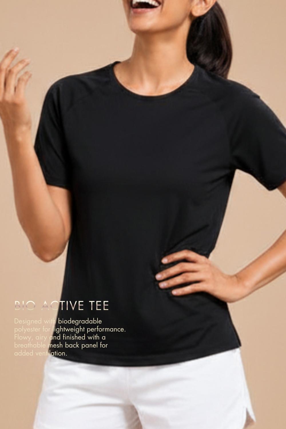Bio Active Tee – EcoCiclo™ Biodegradable Polyester (Carbon Black)