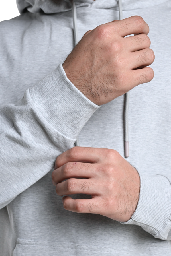 Carbon Hoodie – Men’s Organic Cotton Hoodie (Mist Melange)