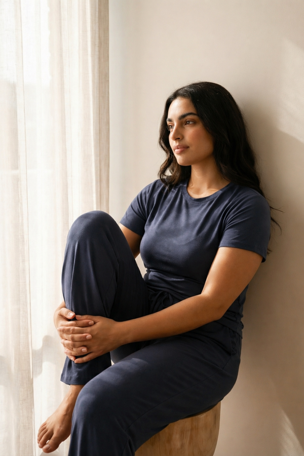 Women’s Bamboo Lounge Set (Midnight Navy)