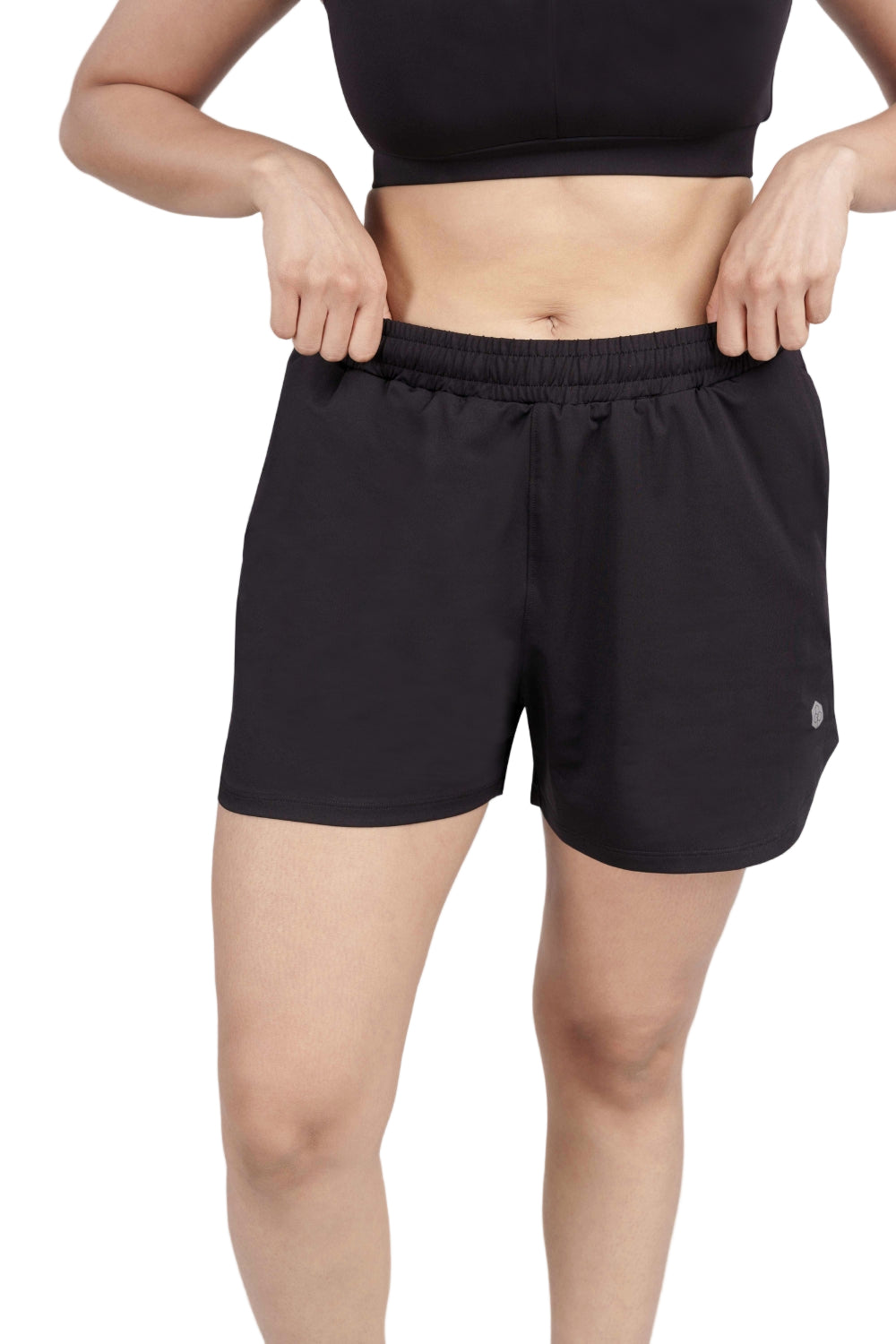 Bio Active Shorts – EcoCiclo™ Biodegradable Polyester (Carbon Black)