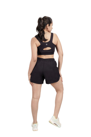 Bio Active Shorts – EcoCiclo™ Biodegradable Polyester (Carbon Black)