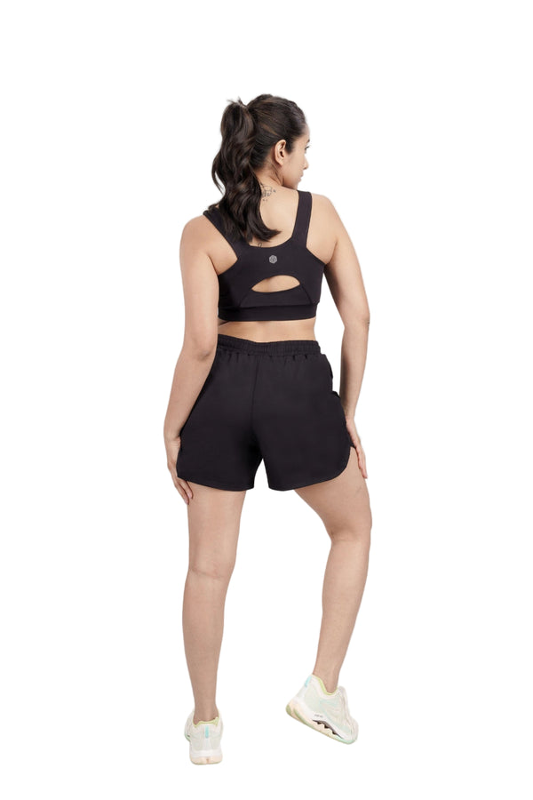 Bio Active Shorts – EcoCiclo™ Biodegradable Polyester (Carbon Black)