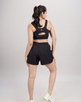 Bio Active Shorts – EcoCiclo™ Biodegradable Polyester (Carbon Black)
