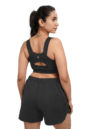 Bio Active Shorts – EcoCiclo™ Biodegradable Polyester (Coal Grey)